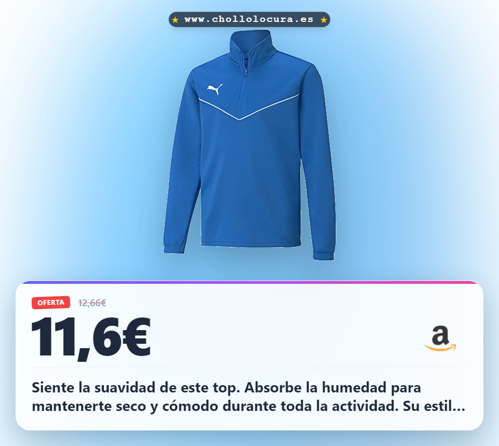 Aprovecha este Top teamRISE 1/4 Zip Jr de 100% Poliéster suave y transpirable en oferta al mejor precio del año en verano