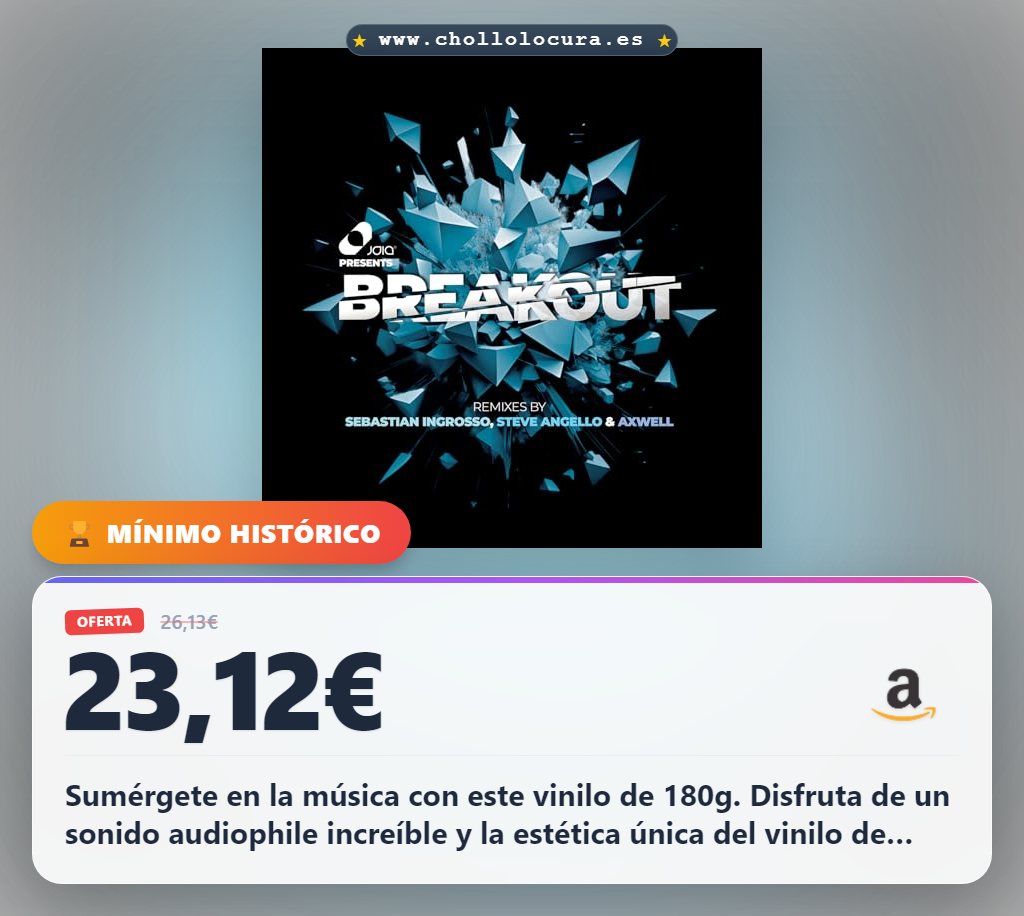 Llévate el vinilo JOIA Presents Breakout de Various Artists en LP Coloured Vinyl 180 gm a precio de chollo