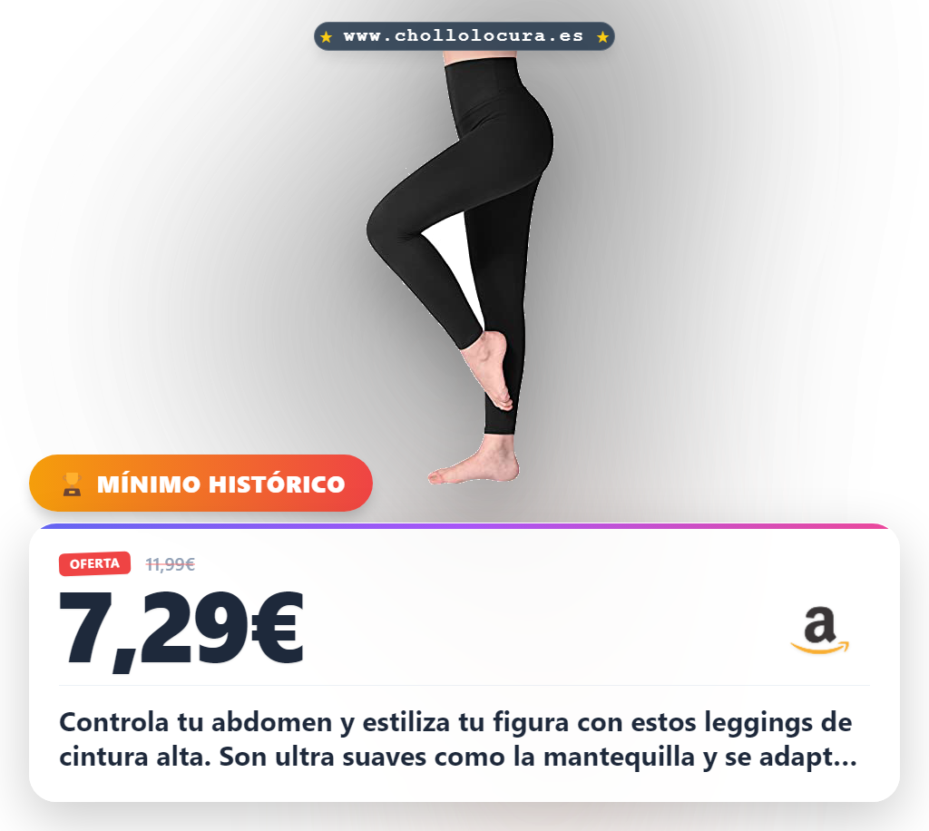 Consigue los leggings mujer SINOPHANT de cintura alta. Control de abdomen y ultra suaves. Aprovecha este modelo negro en oferta.