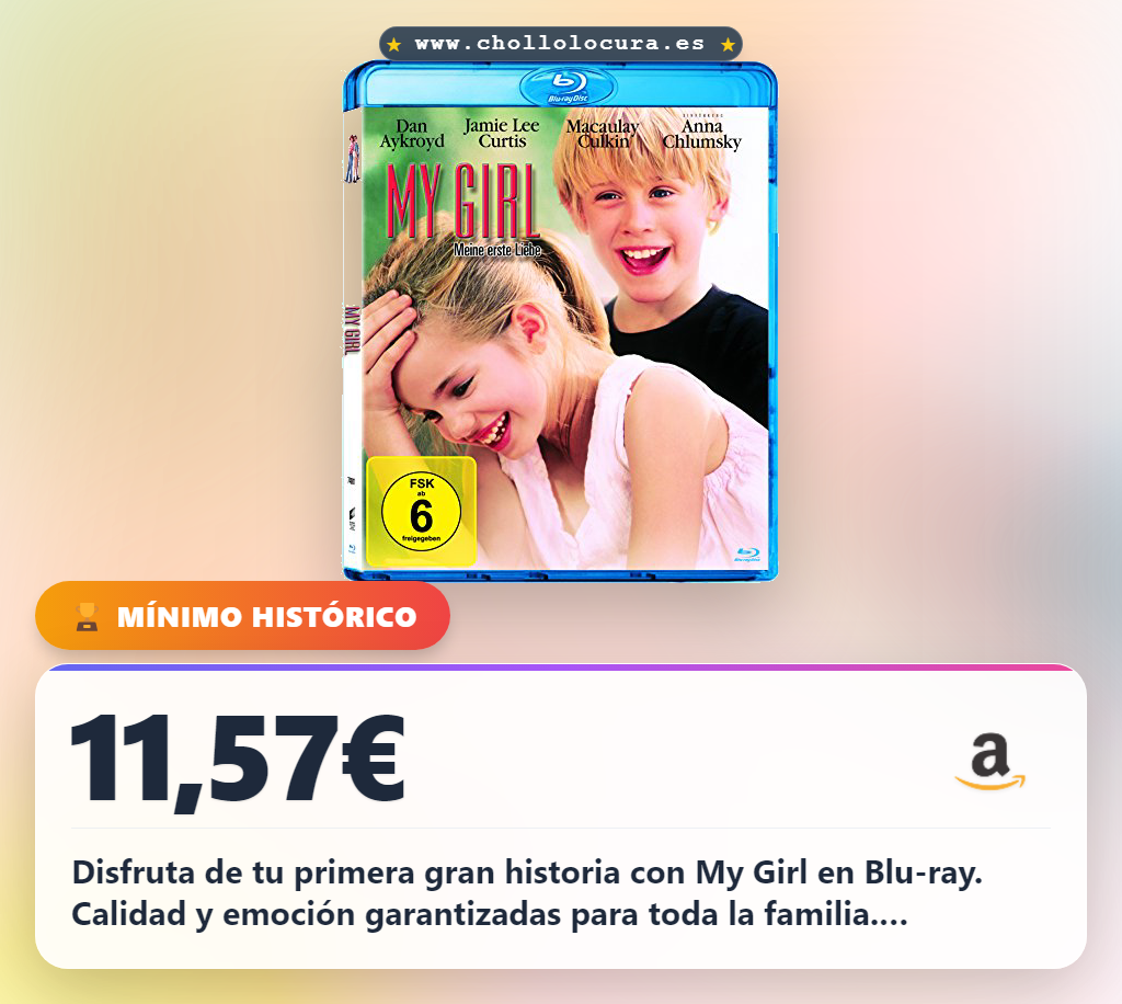 Aprovecha esta película My Girl Meine erste Liebe en Blu-ray al mejor precio de oferta