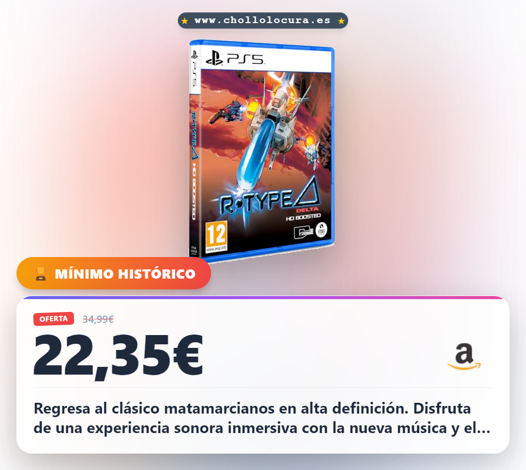 Disfruta de R-Type Delta HD Boosted NS en Switch con nueva música y modo de práctica al mejor precio