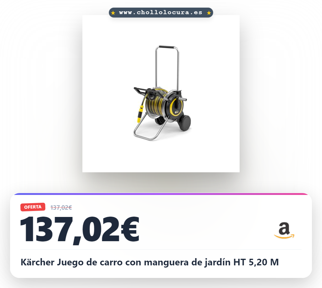 Kärcher Juego de carro con manguera de jardín HT 5,20 M