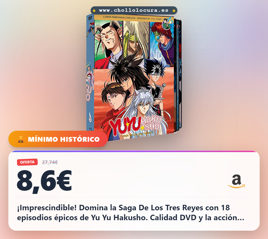 Yu Yu Hakusho Box 5 Episodios 95 A 112 (18ep) La Saga De Los Tres Reyes [DVD]