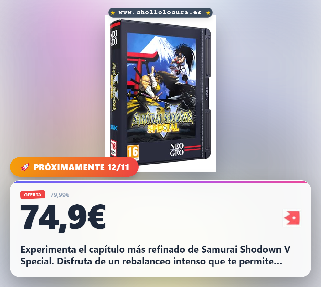 Disfruta Samurai Shodown V Special rebalanceado de SNK y domina el ring con la experiencia más refinada en oferta