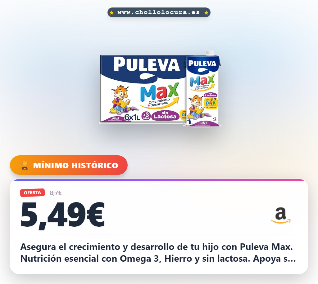Aprovecha Puleva Max Omega 3 y Hierro sin lactosa para el desarrollo físico e intelectual