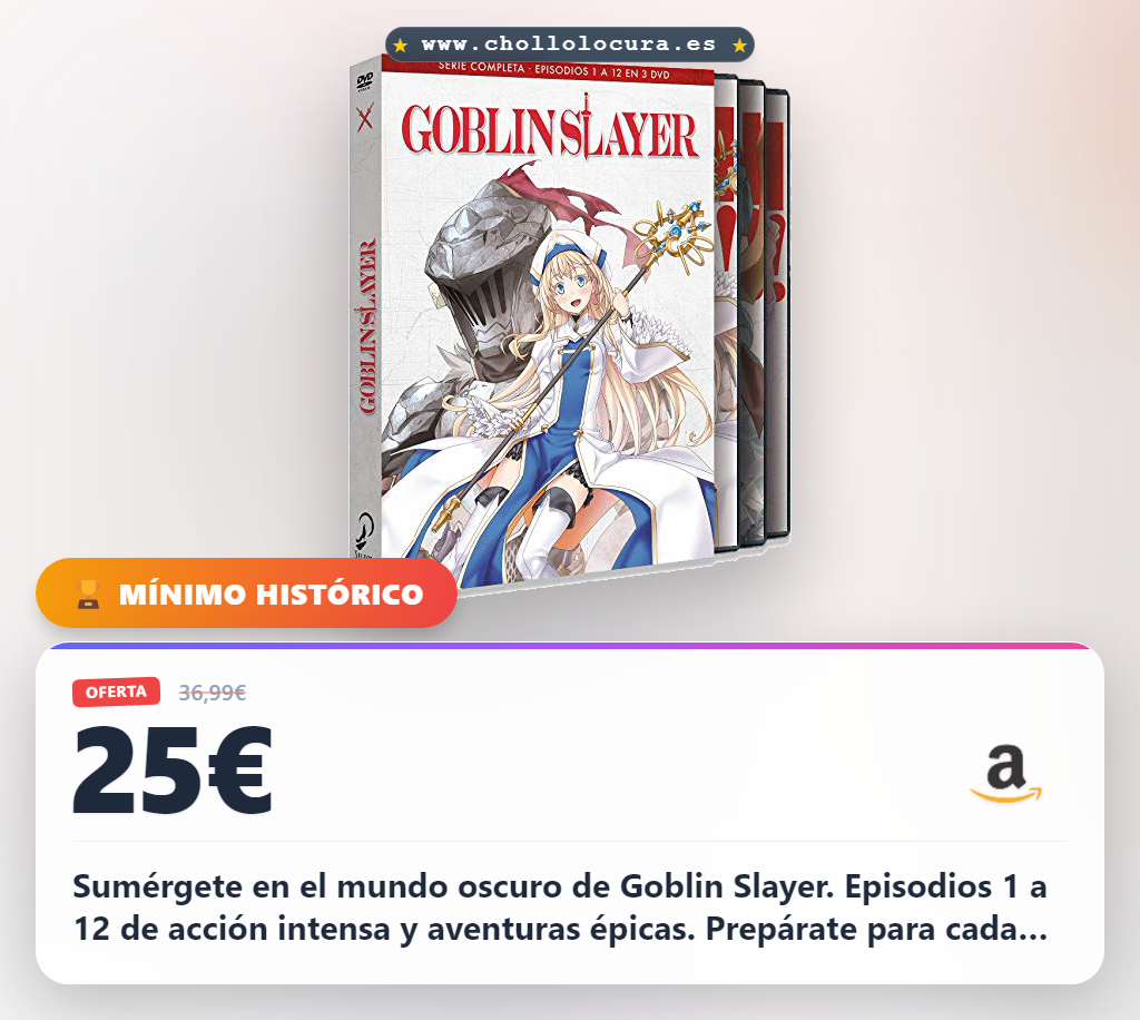 Adquiere Goblin Slayer episodios 1 a 12 en DVD. Disfruta de esta serie épica al mejor precio