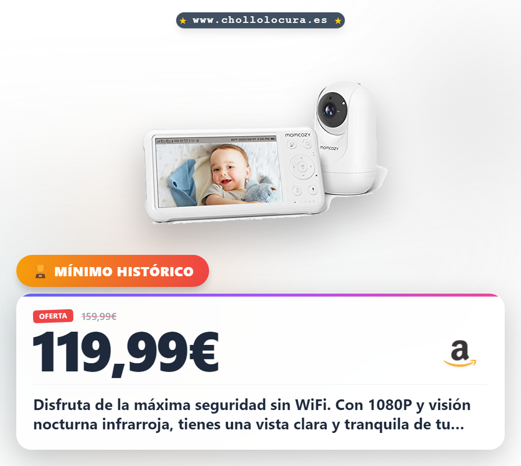 Aprovecha la cámara de vigilancia para bebé sin WiFi con pantalla dividida y visión nocturna Full HD al mejor precio
