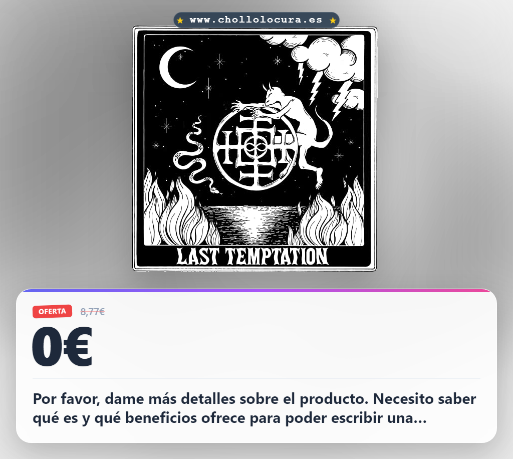 Por favor, dame más detalles sobre el producto. Necesito saber qué es y qué beneficios ofrece para poder escribir una descripción persuasiva y enfocada en los beneficios para ti.