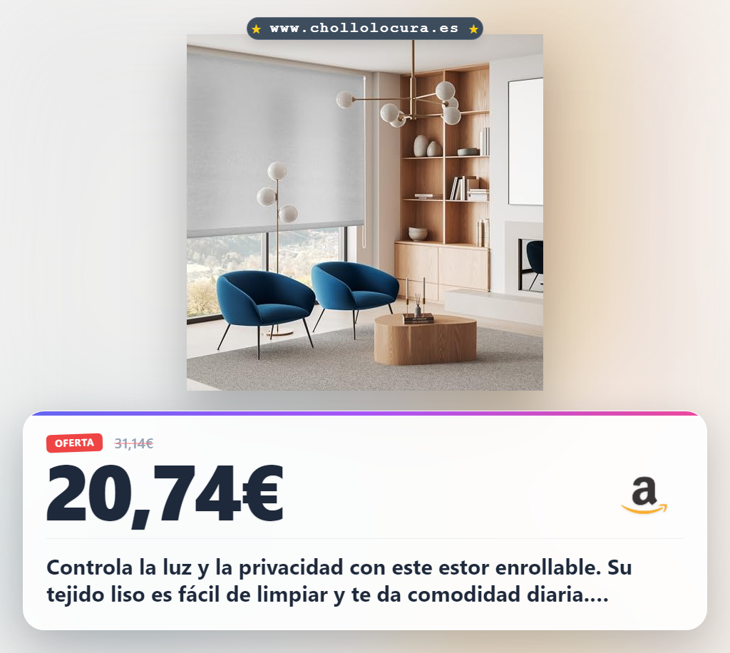 Aprovecha el estor enrollable Blindecor gris steel 140x175 cm translúcido al mejor precio para tus ventanas y habitaciones.