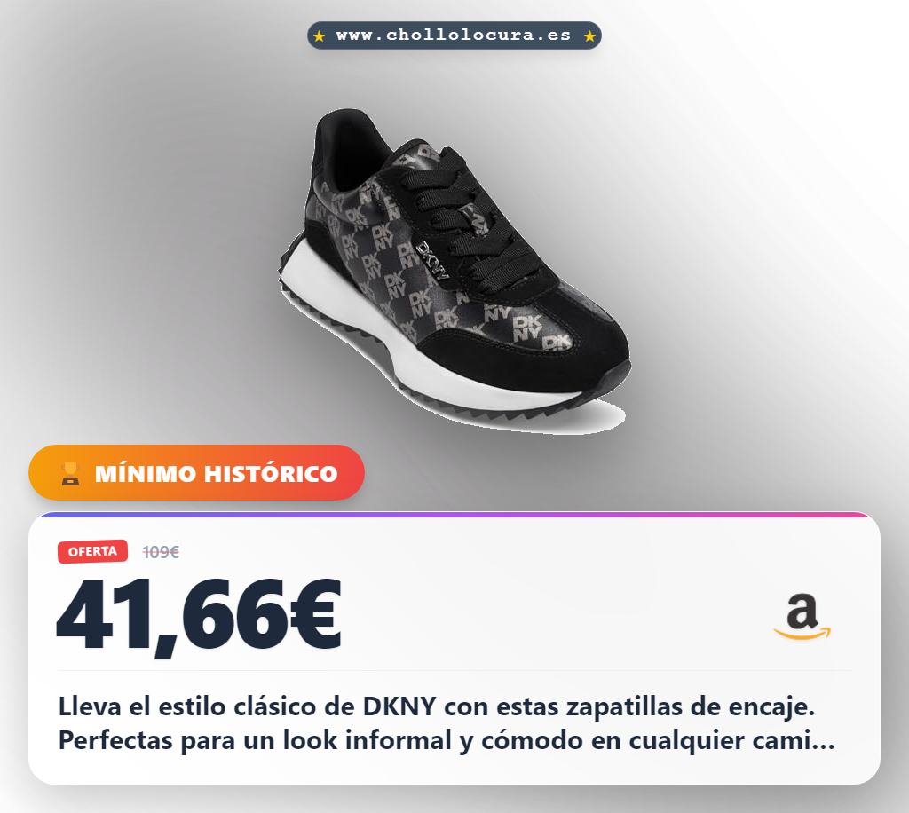 Consigue zapatillas DKNY Naples-Lace Up con diseño de encaje para un look casual al mejor precio