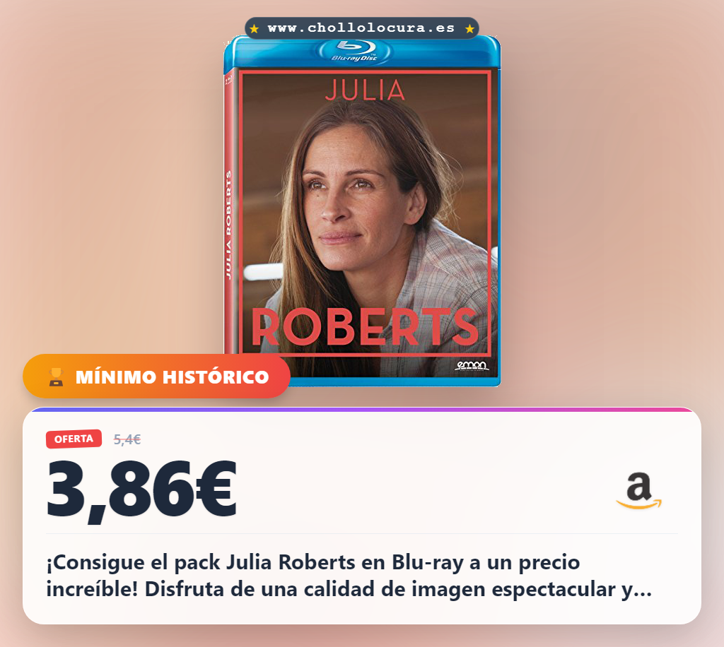 Aprovecha el pack Julia Roberts Agosto y Luciérnagas en el jardín al mejor precio de Blu-ray