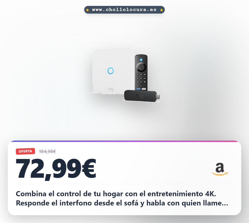 Consigue el Fire TV Stick 4K Plus y Ring Intercom para un hogar inteligente al mejor precio
