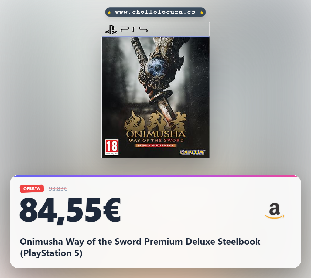 Onimusha Way of the Sword Premium Deluxe Steelbook (PlayStation 5)
