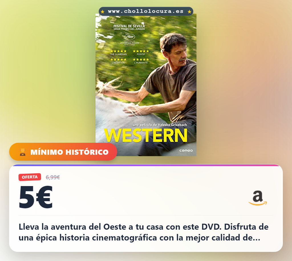 Disfruta de la película Western con voz en off en DVD al mejor precio y vive la aventura hoy